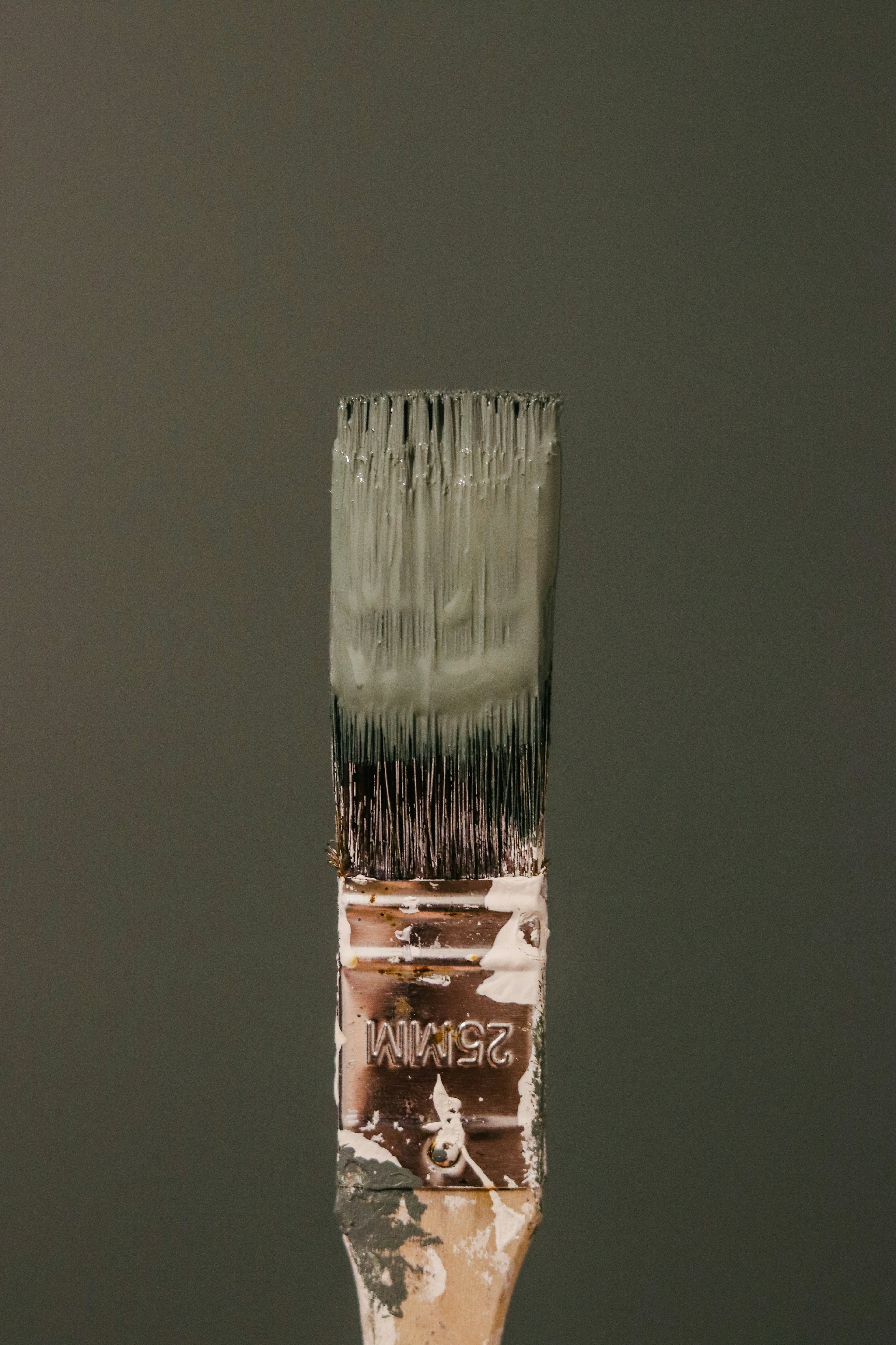 Paintbrush close-up detail