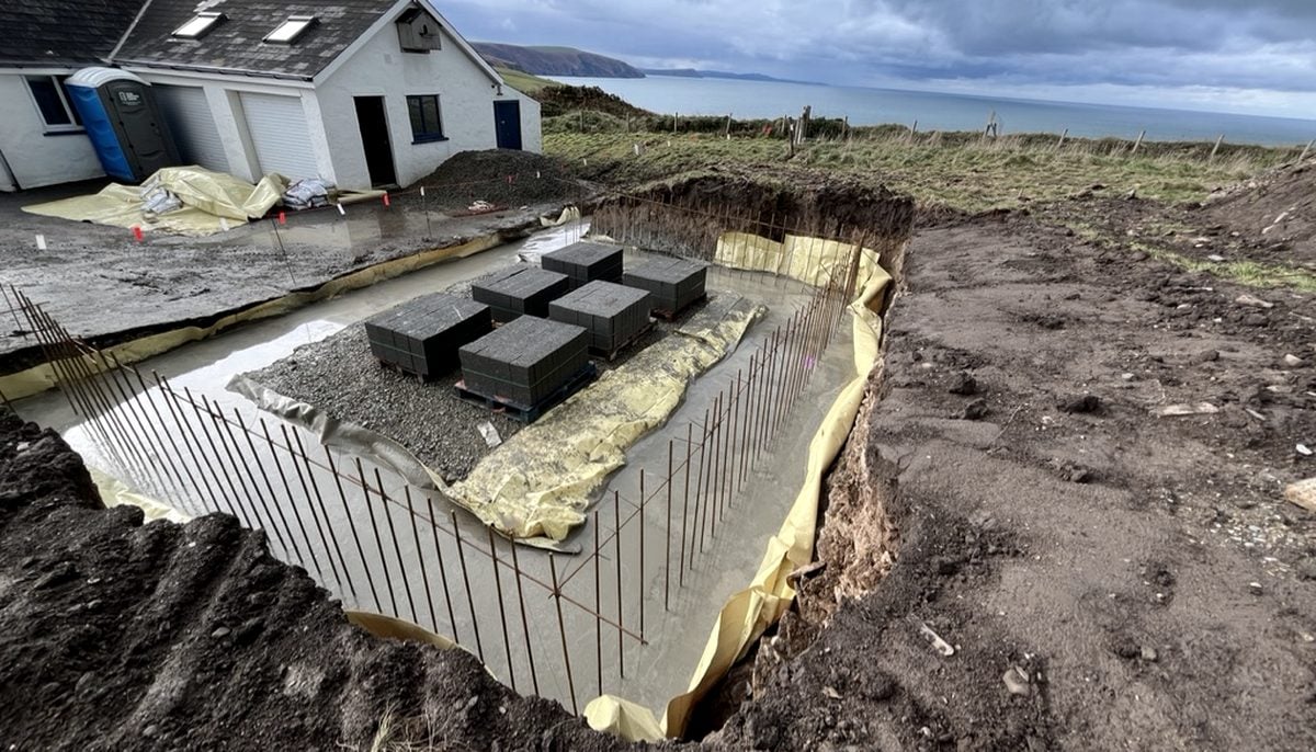 Completed groundworks